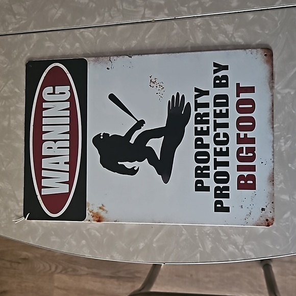 Other - Metal Sign, Warning Property Protected by Bigfoot